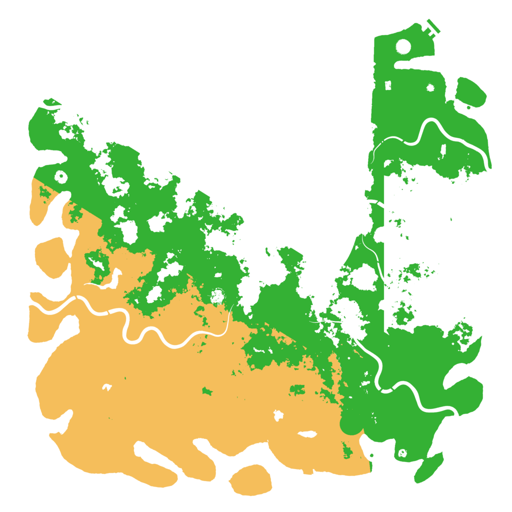 Biome Rust Map: Procedural Map, Size: 6000, Seed: 20250505