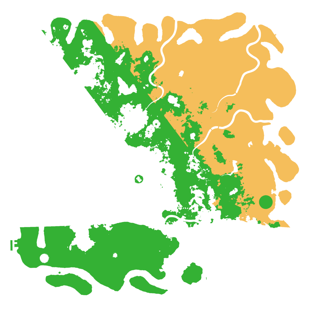 Biome Rust Map: Procedural Map, Size: 6000, Seed: 1883971578