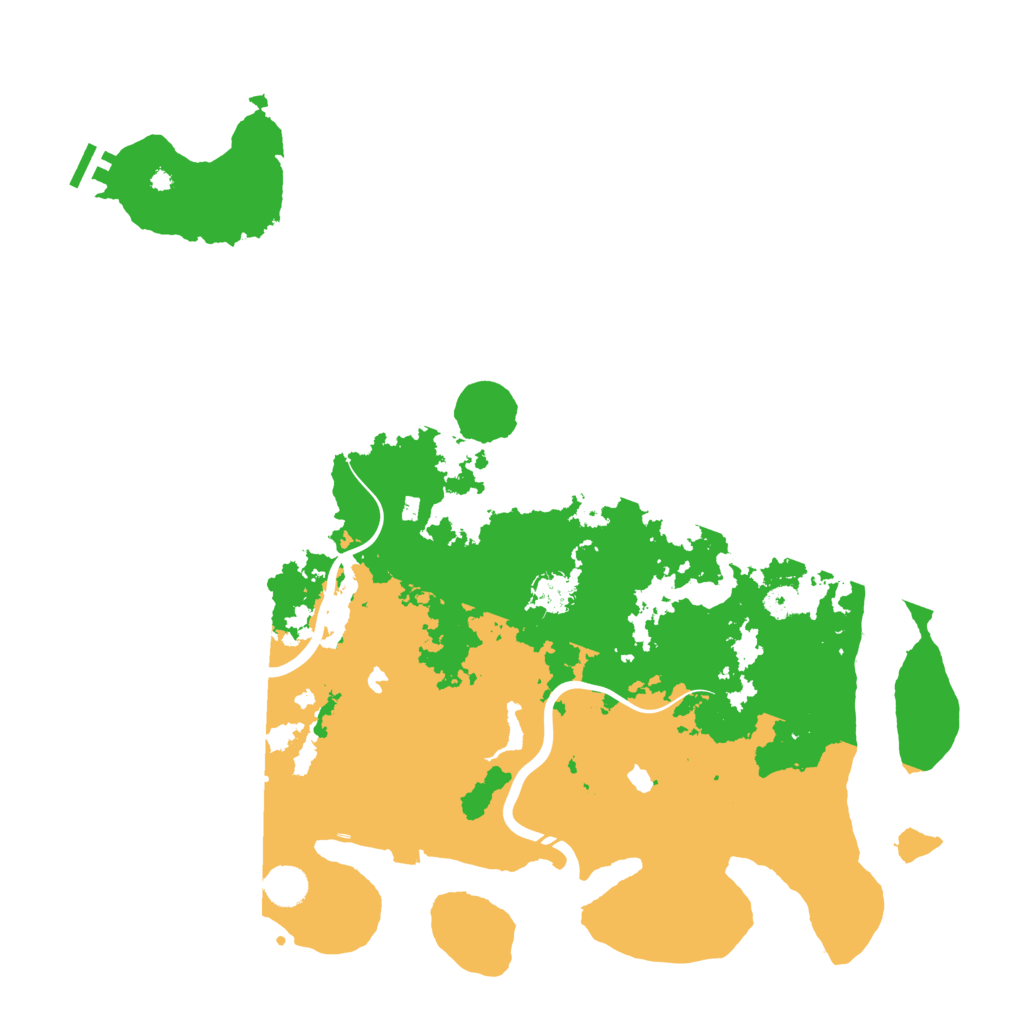 Biome Rust Map: Procedural Map, Size: 4500, Seed: 961053927