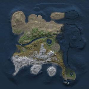 Thumbnail Rust Map: Procedural Map, Size: 2500, Seed: 603060261, 6 Monuments
