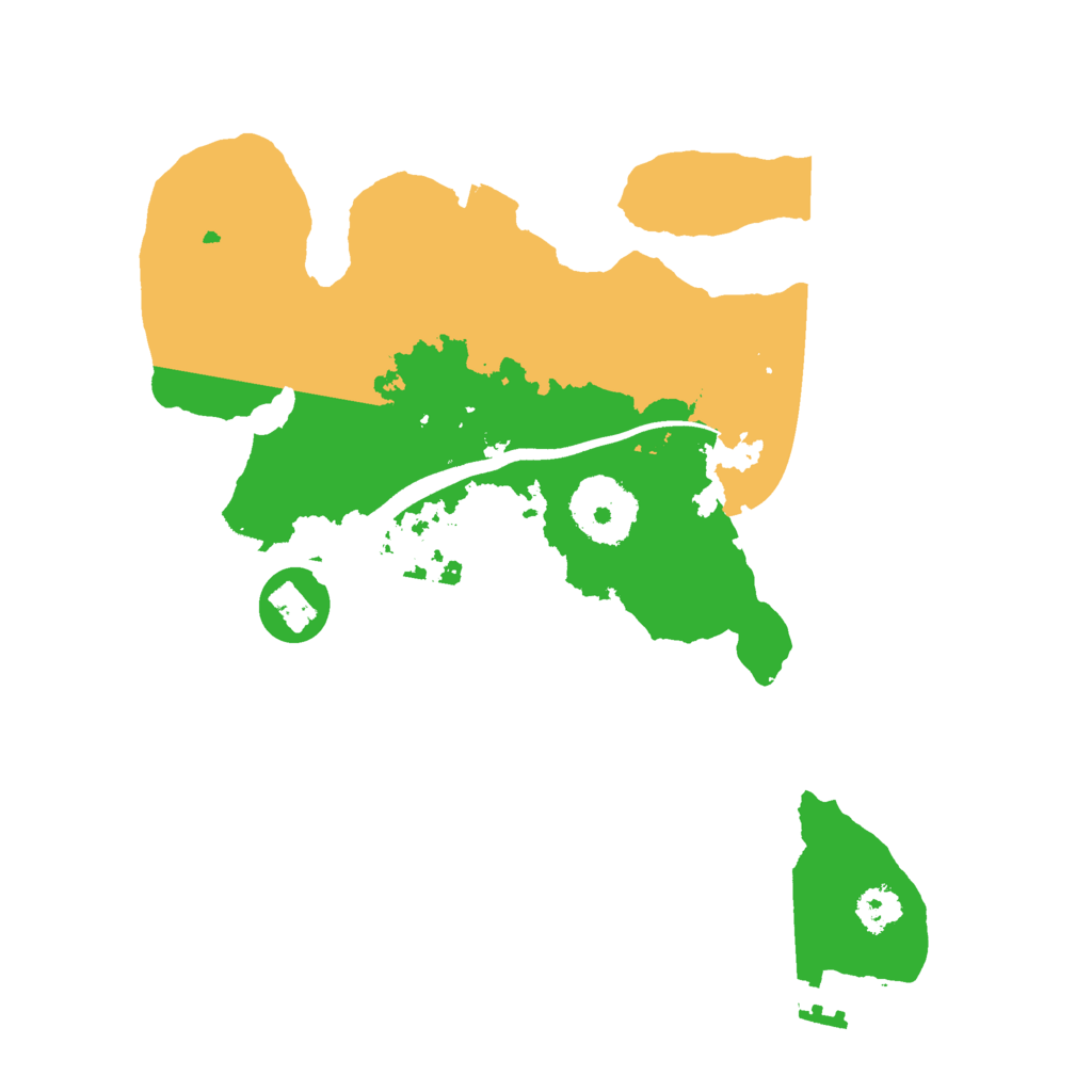 Biome Rust Map: Procedural Map, Size: 2500, Seed: 603060261