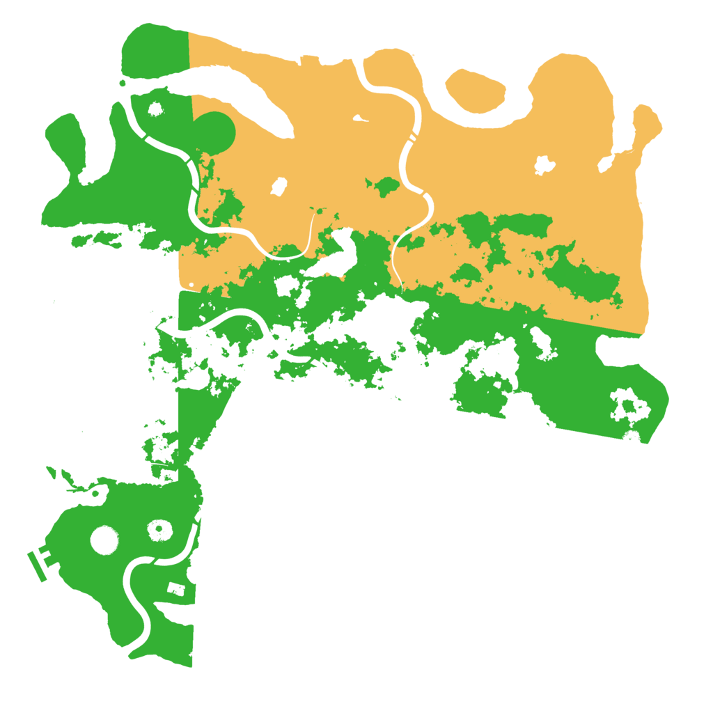 Biome Rust Map: Procedural Map, Size: 4500, Seed: 643435