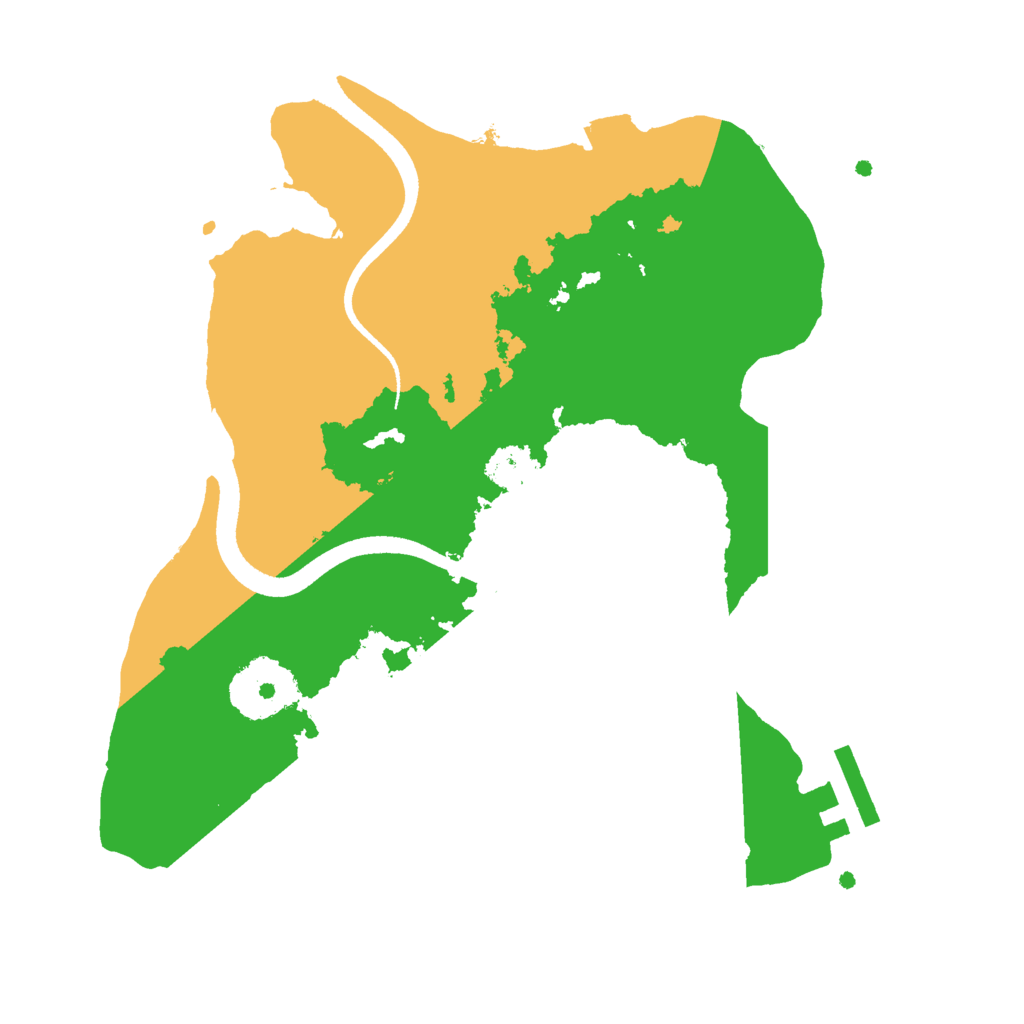 Biome Rust Map: Procedural Map, Size: 2500, Seed: 1951533297