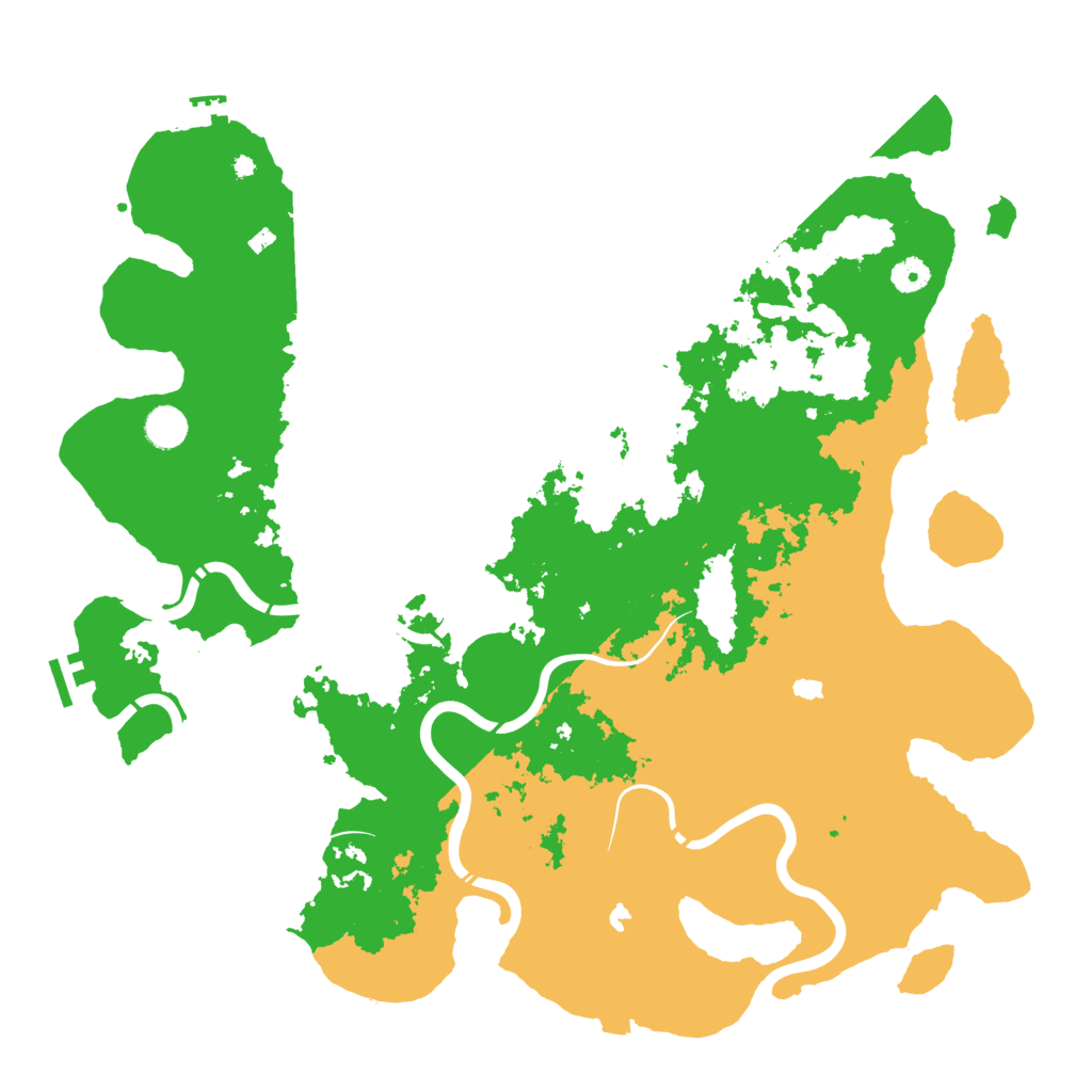 Biome Rust Map: Procedural Map, Size: 4500, Seed: 199759606