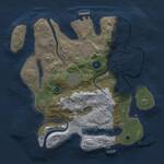 Thumbnail Rust Map: Procedural Map, Size: 3000, Seed: 27486, 8 Monuments