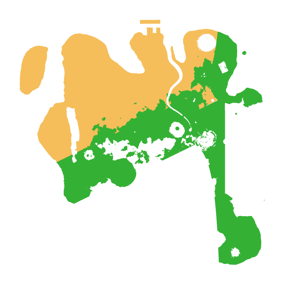 Biome Rust Map: Procedural Map, Size: 3000, Seed: 27486