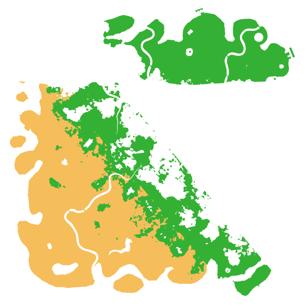 Biome Rust Map: Procedural Map, Size: 6000, Seed: 1247365420