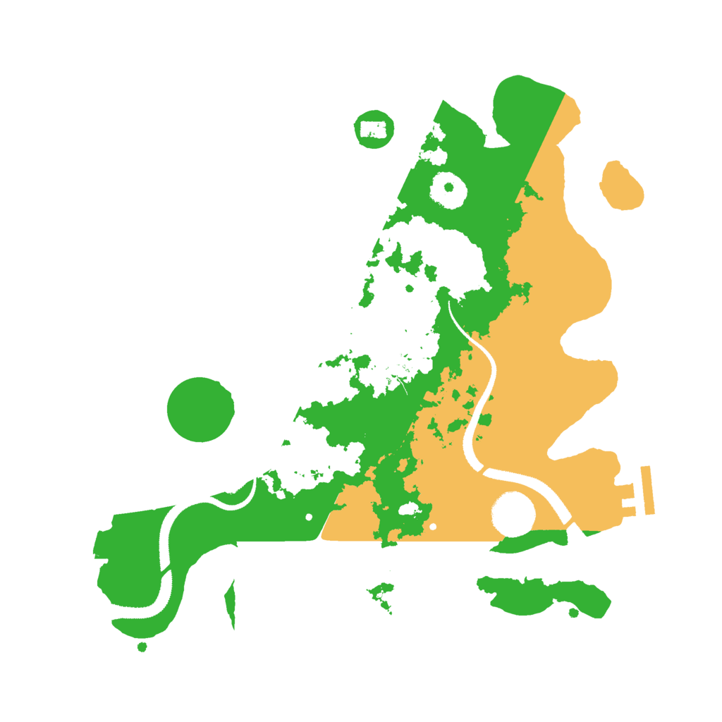 Biome Rust Map: Procedural Map, Size: 3000, Seed: 203291364