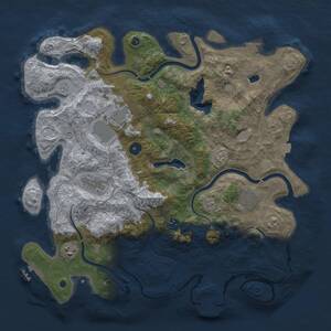 Thumbnail Rust Map: Procedural Map, Size: 4000, Seed: 325348810, 12 Monuments