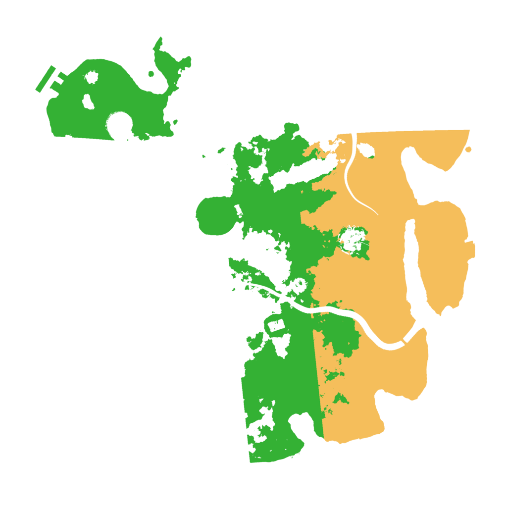 Biome Rust Map: Procedural Map, Size: 3500, Seed: 666717632
