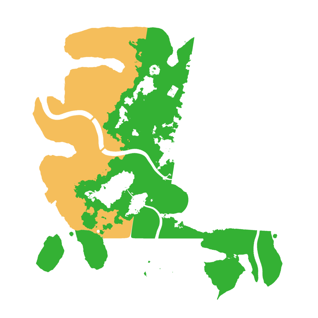 Biome Rust Map: Procedural Map, Size: 3000, Seed: 96674