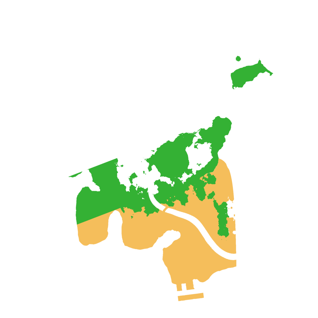 Biome Rust Map: Procedural Map, Size: 2500, Seed: 48207