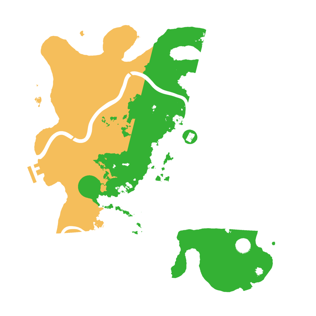Biome Rust Map: Procedural Map, Size: 3700, Seed: 997123489