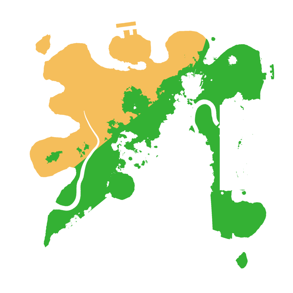 Biome Rust Map: Procedural Map, Size: 3000, Seed: 8968229