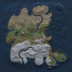 Thumbnail Rust Map: Procedural Map, Size: 3250, Seed: 834488645, 12 Monuments