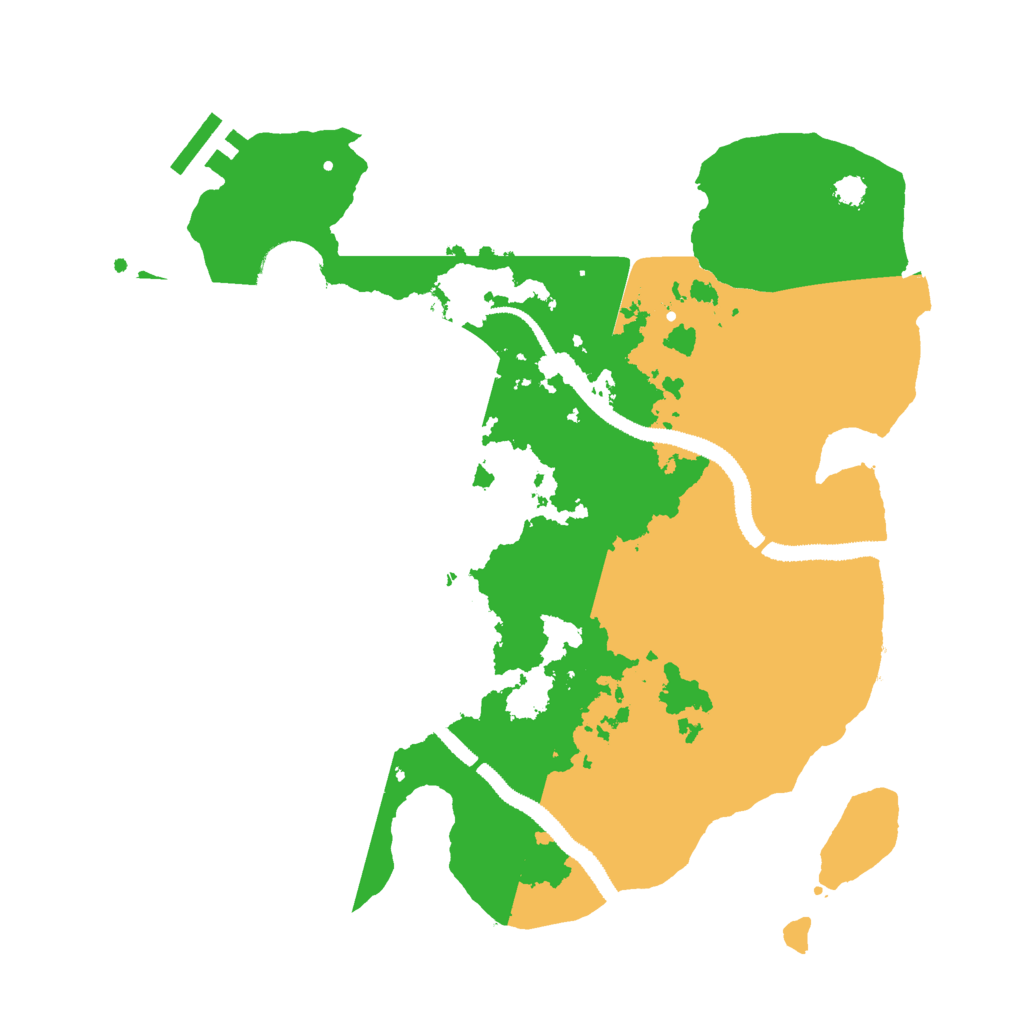 Biome Rust Map: Procedural Map, Size: 3000, Seed: 70841256