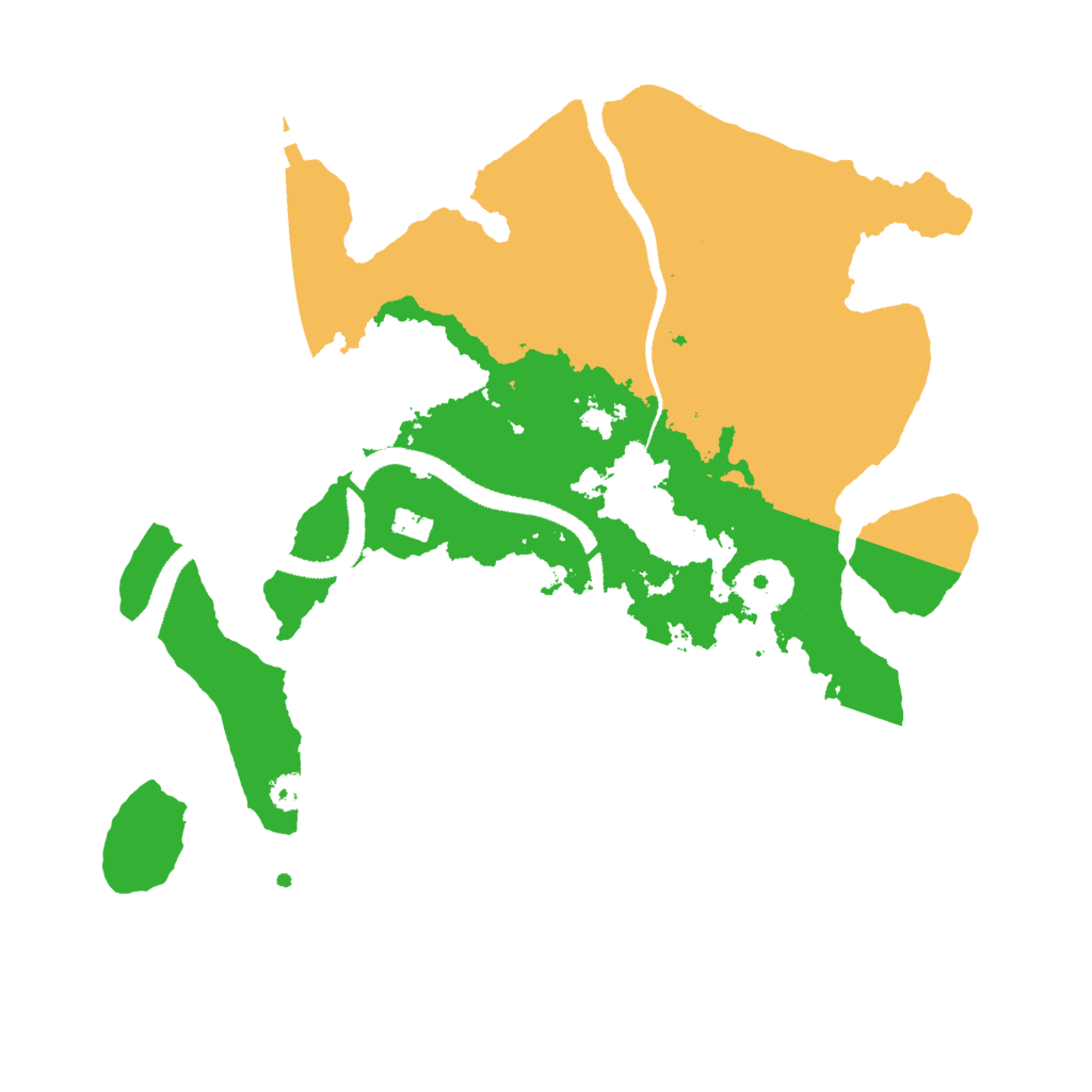 Biome Rust Map: Procedural Map, Size: 3000, Seed: 58432383