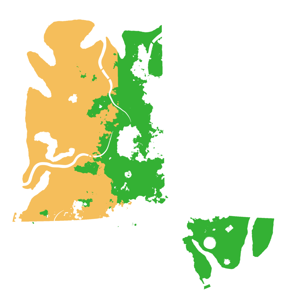 Biome Rust Map: Procedural Map, Size: 4350, Seed: 255038951