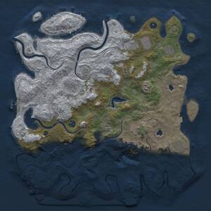 Thumbnail Rust Map: Procedural Map, Size: 4500, Seed: 913566744, 16 Monuments