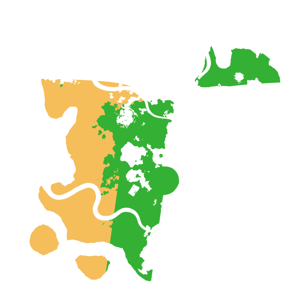 Biome Rust Map: Procedural Map, Size: 3000, Seed: 1444
