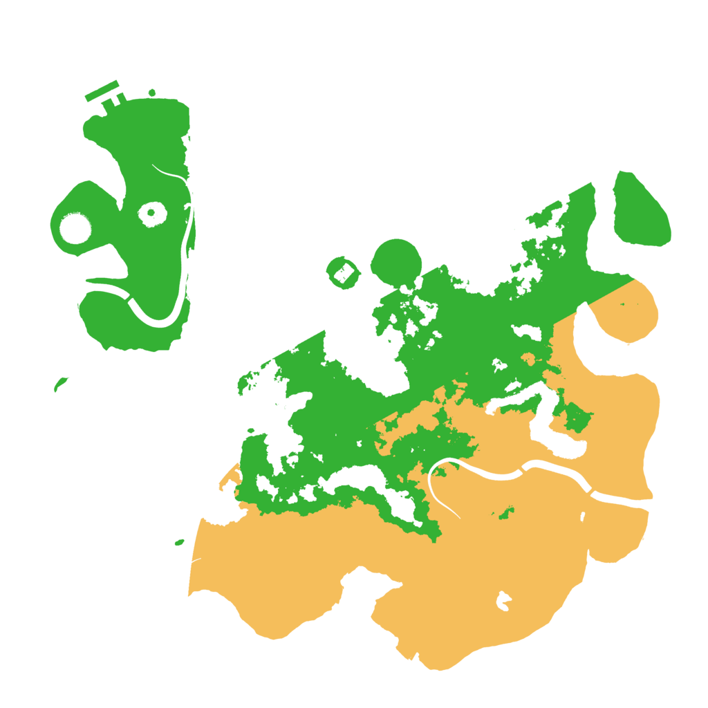 Biome Rust Map: Procedural Map, Size: 4000, Seed: 23561