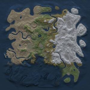 Thumbnail Rust Map: Procedural Map, Size: 4500, Seed: 882238645, 15 Monuments