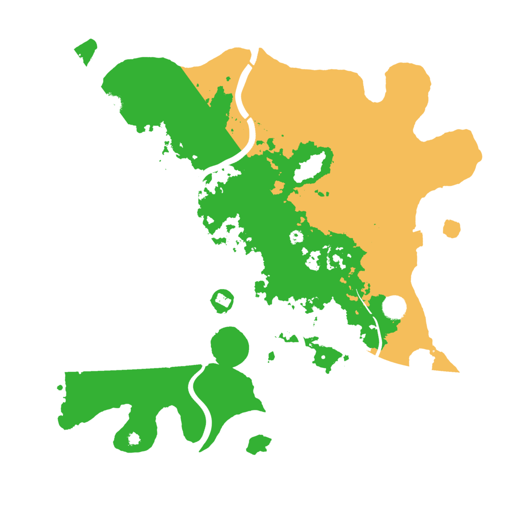Biome Rust Map: Procedural Map, Size: 3700, Seed: 345678