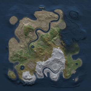Thumbnail Rust Map: Procedural Map, Size: 3000, Seed: 620502721, 10 Monuments
