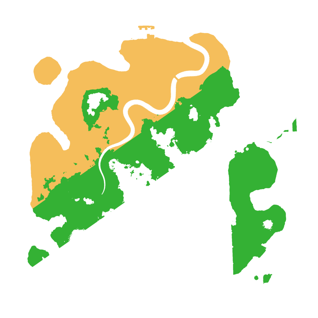 Biome Rust Map: Procedural Map, Size: 3000, Seed: 620502721