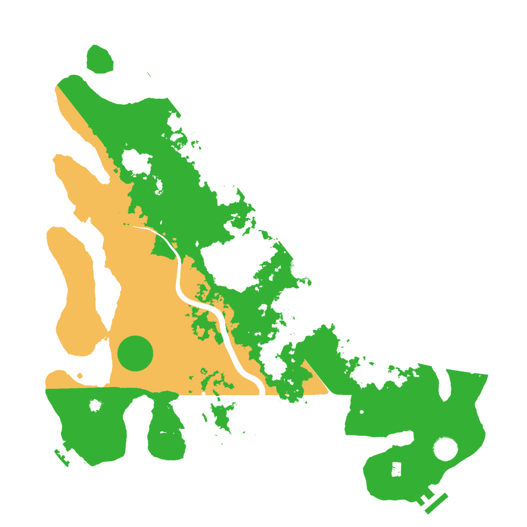 Biome Rust Map: Procedural Map, Size: 3900, Seed: 877548446