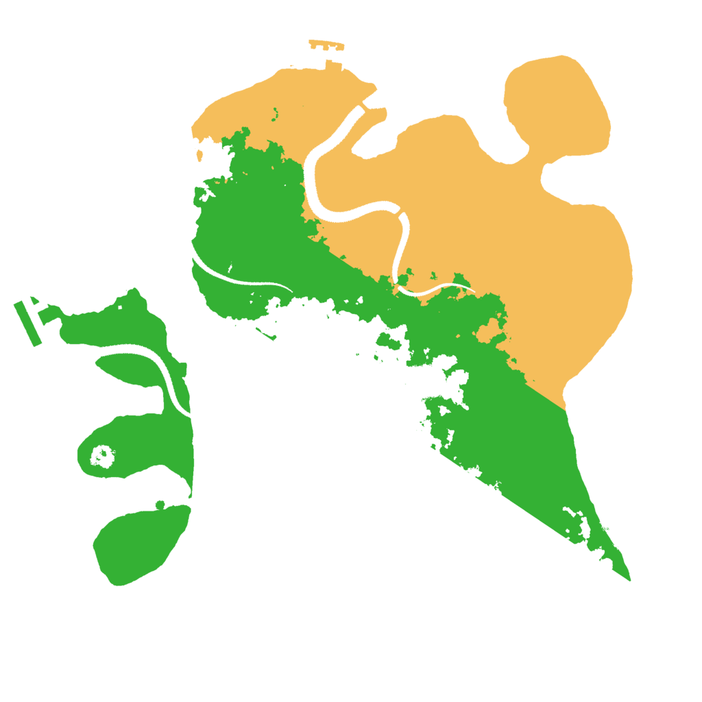 Biome Rust Map: Procedural Map, Size: 3000, Seed: 77621080