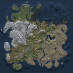 Thumbnail Rust Map: Procedural Map, Size: 4250, Seed: 1956749117, 15 Monuments