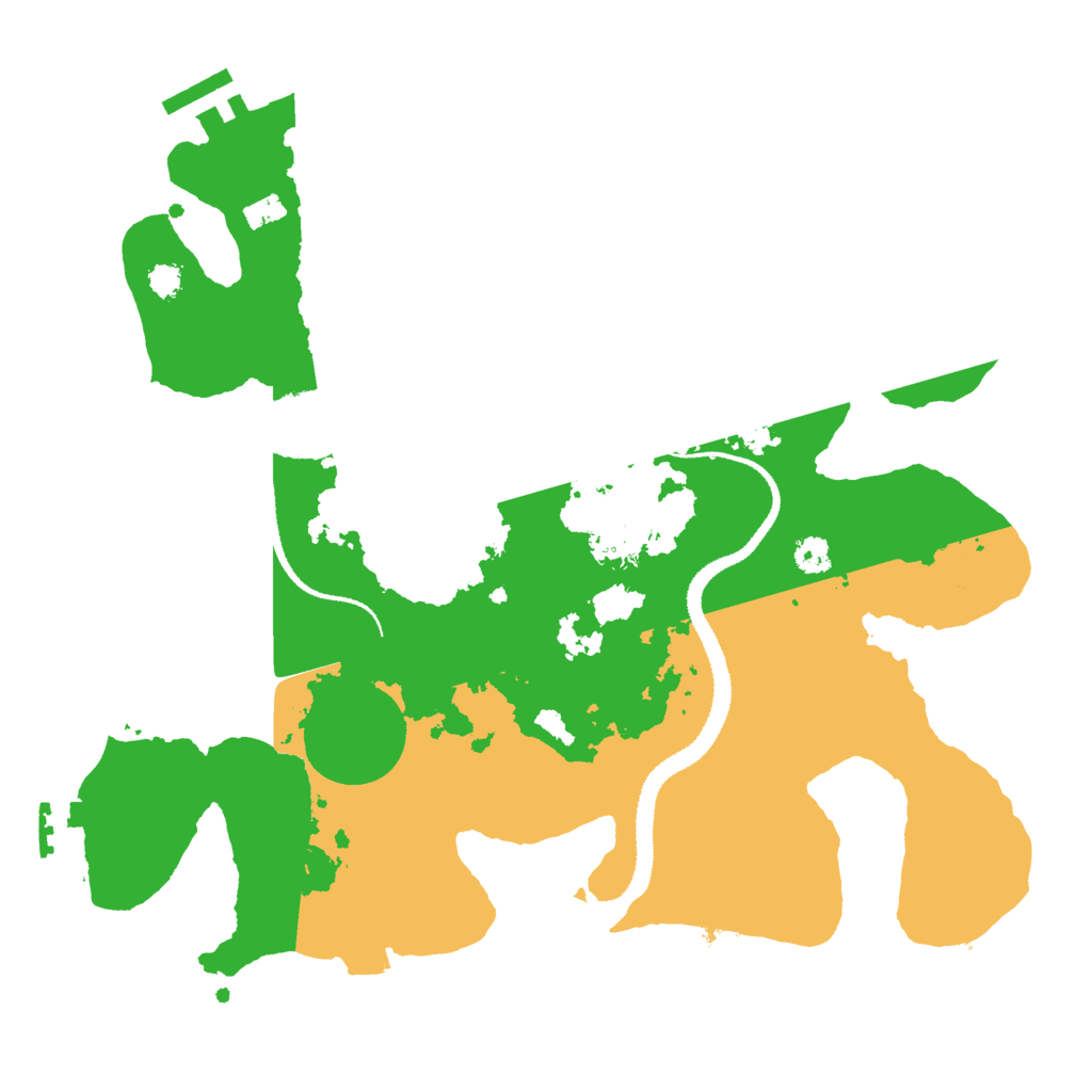 Biome Rust Map: Procedural Map, Size: 3000, Seed: 34381
