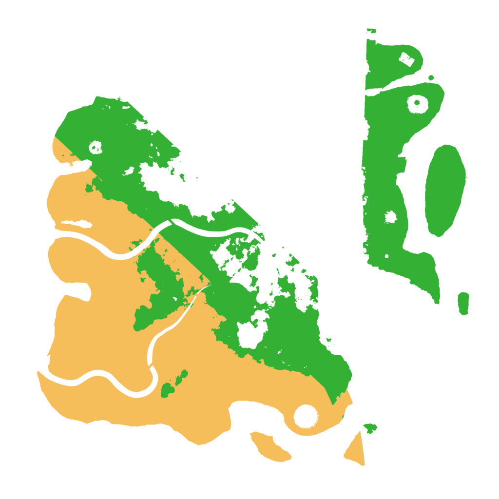 Biome Rust Map: Procedural Map, Size: 3700, Seed: 996053883