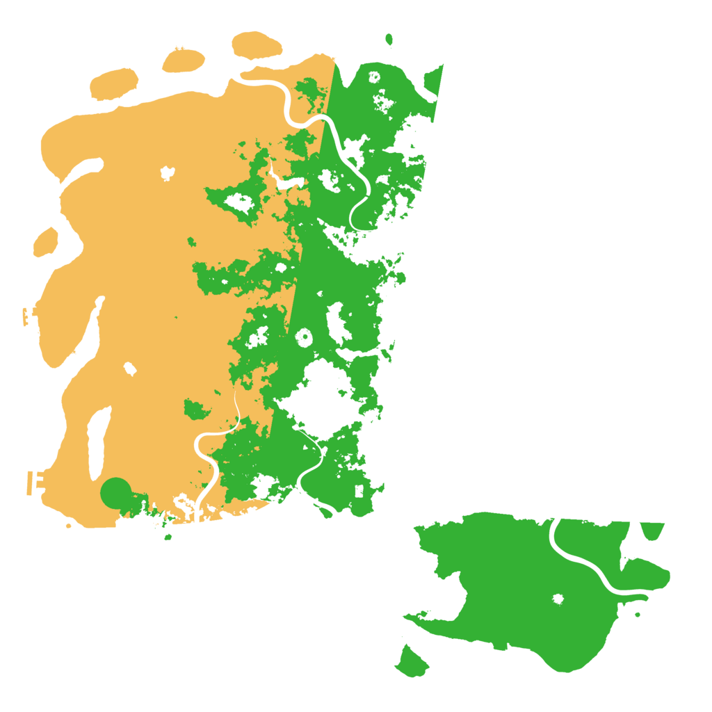 Biome Rust Map: Procedural Map, Size: 6000, Seed: 20250502