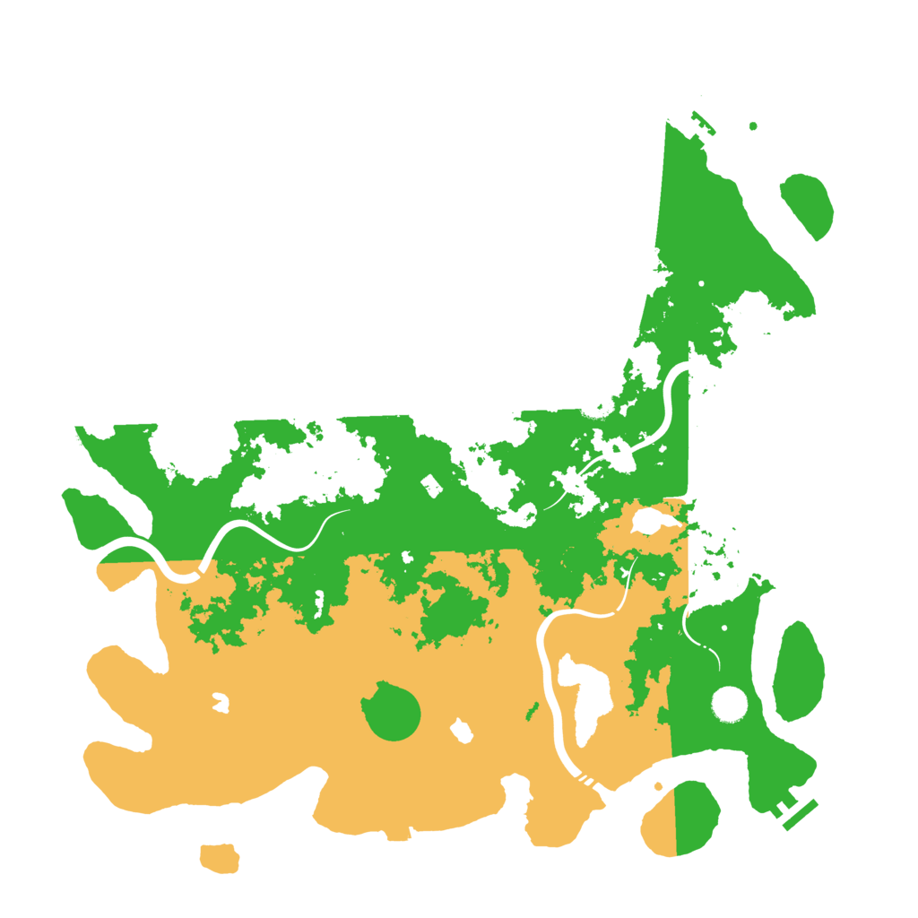 Biome Rust Map: Procedural Map, Size: 4500, Seed: 74620