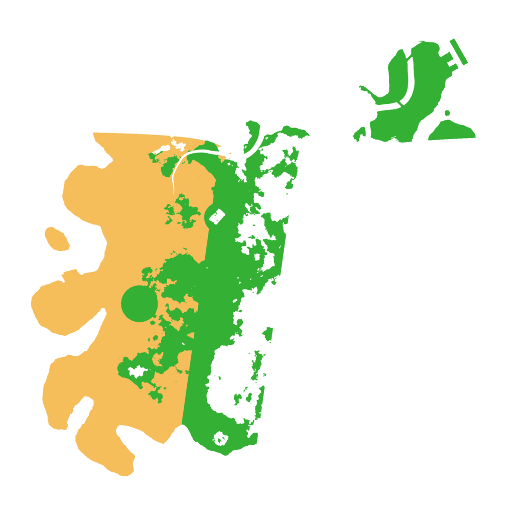 Biome Rust Map: Procedural Map, Size: 3700, Seed: 1160772304
