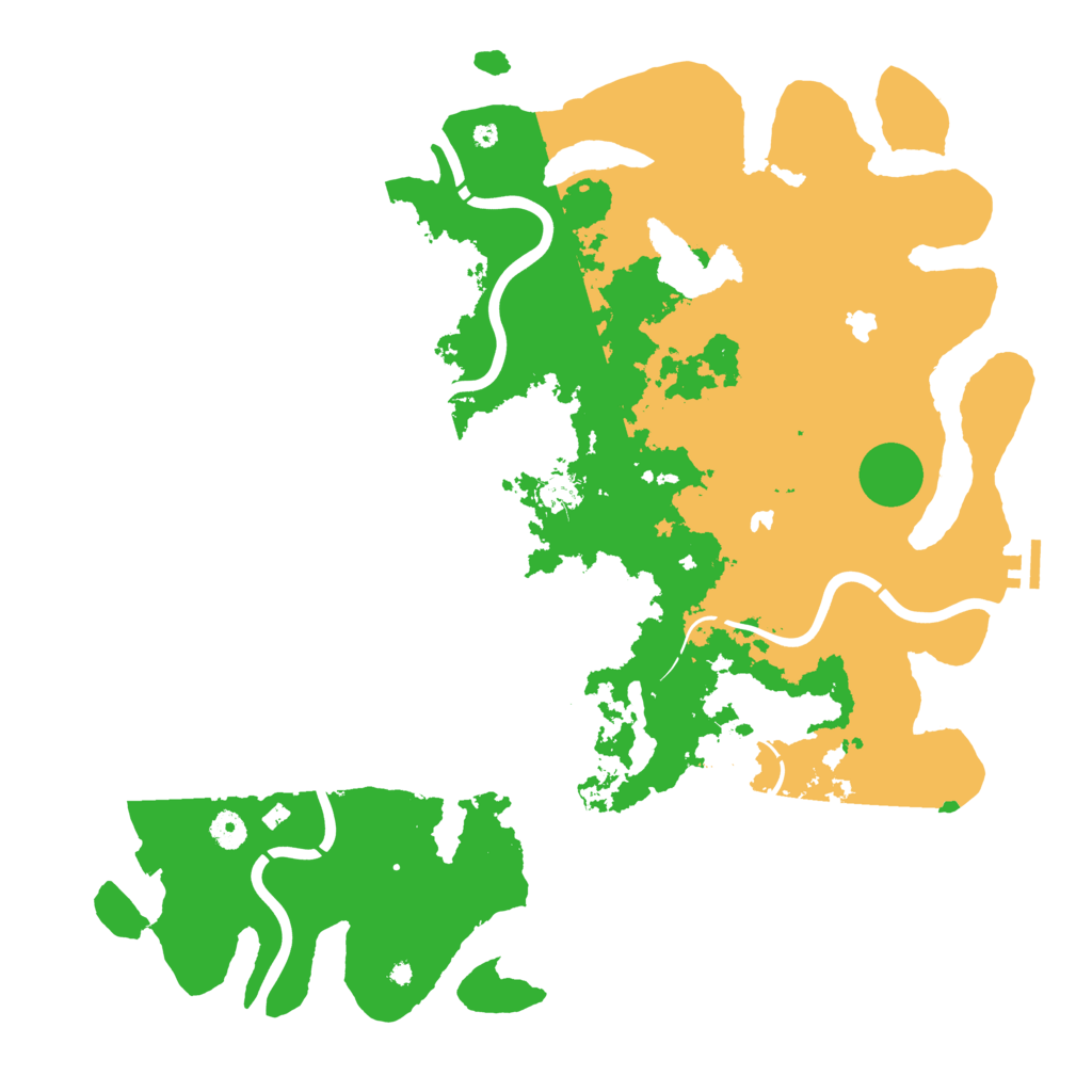 Biome Rust Map: Procedural Map, Size: 4500, Seed: 634564564