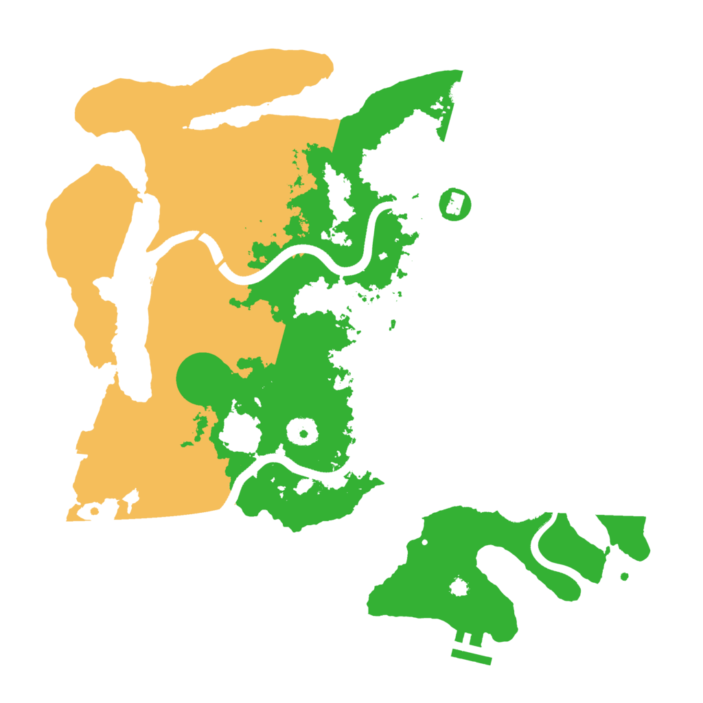 Biome Rust Map: Procedural Map, Size: 3500, Seed: 1070379999
