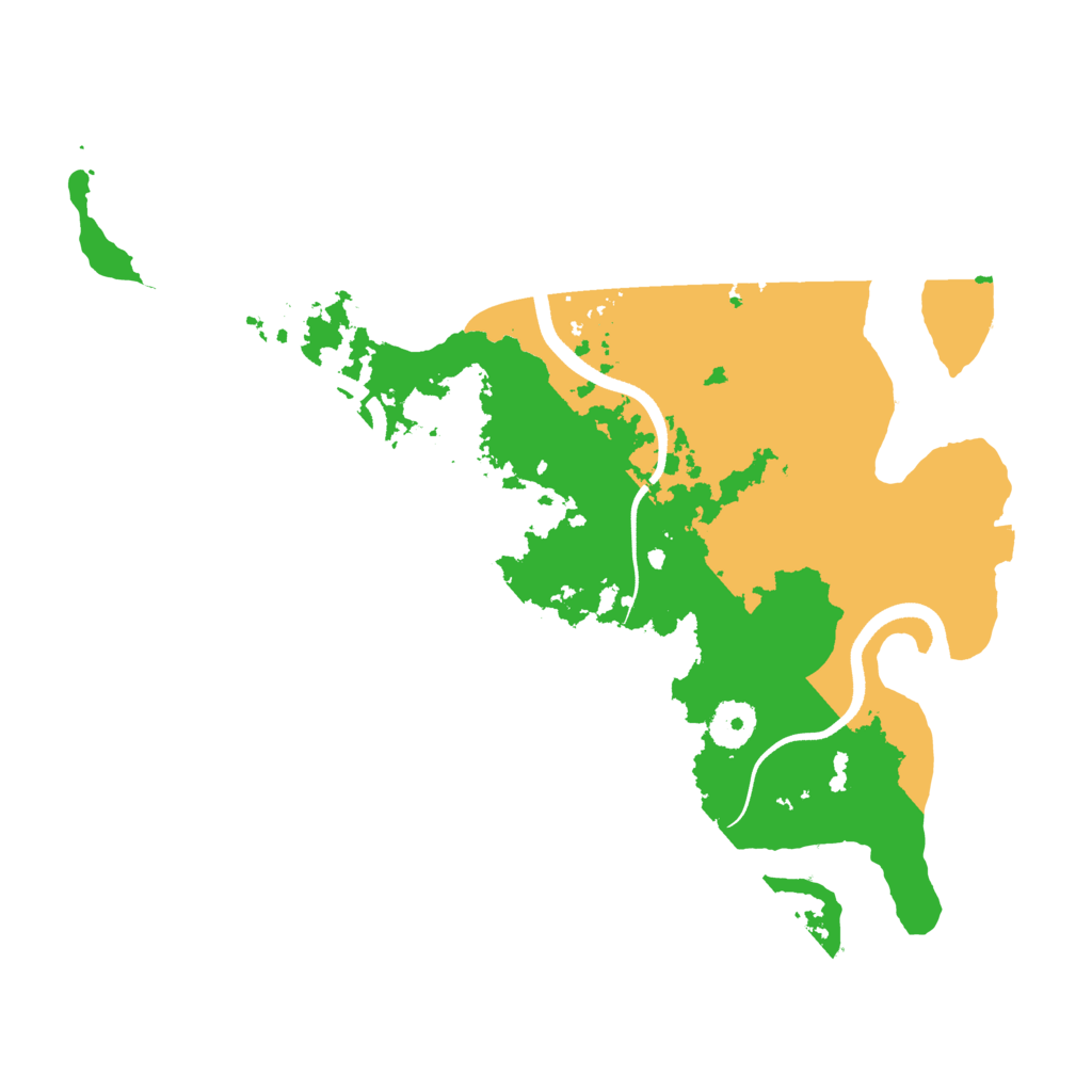 Biome Rust Map: Procedural Map, Size: 3500, Seed: 359173497
