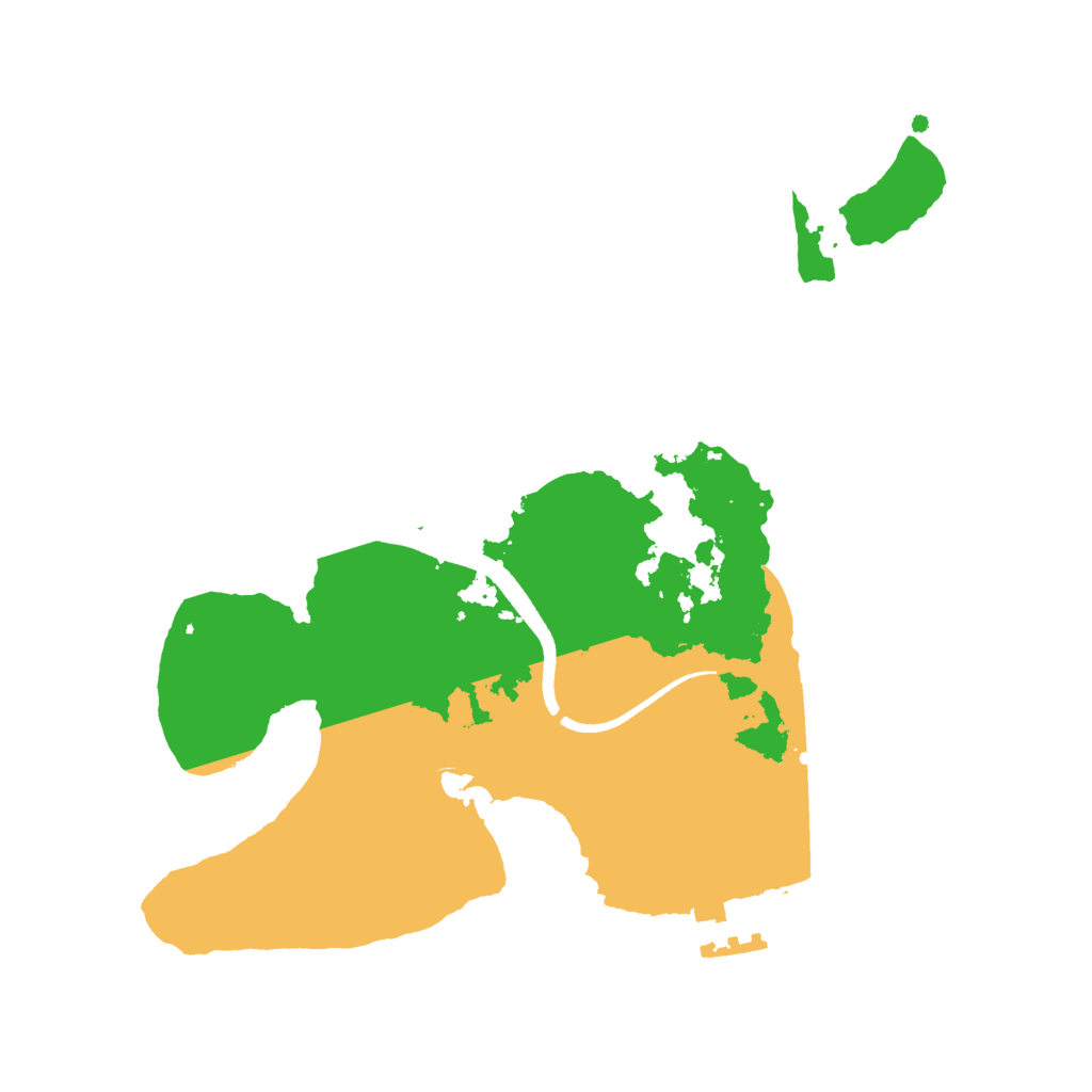 Biome Rust Map: Procedural Map, Size: 2500, Seed: 851741607