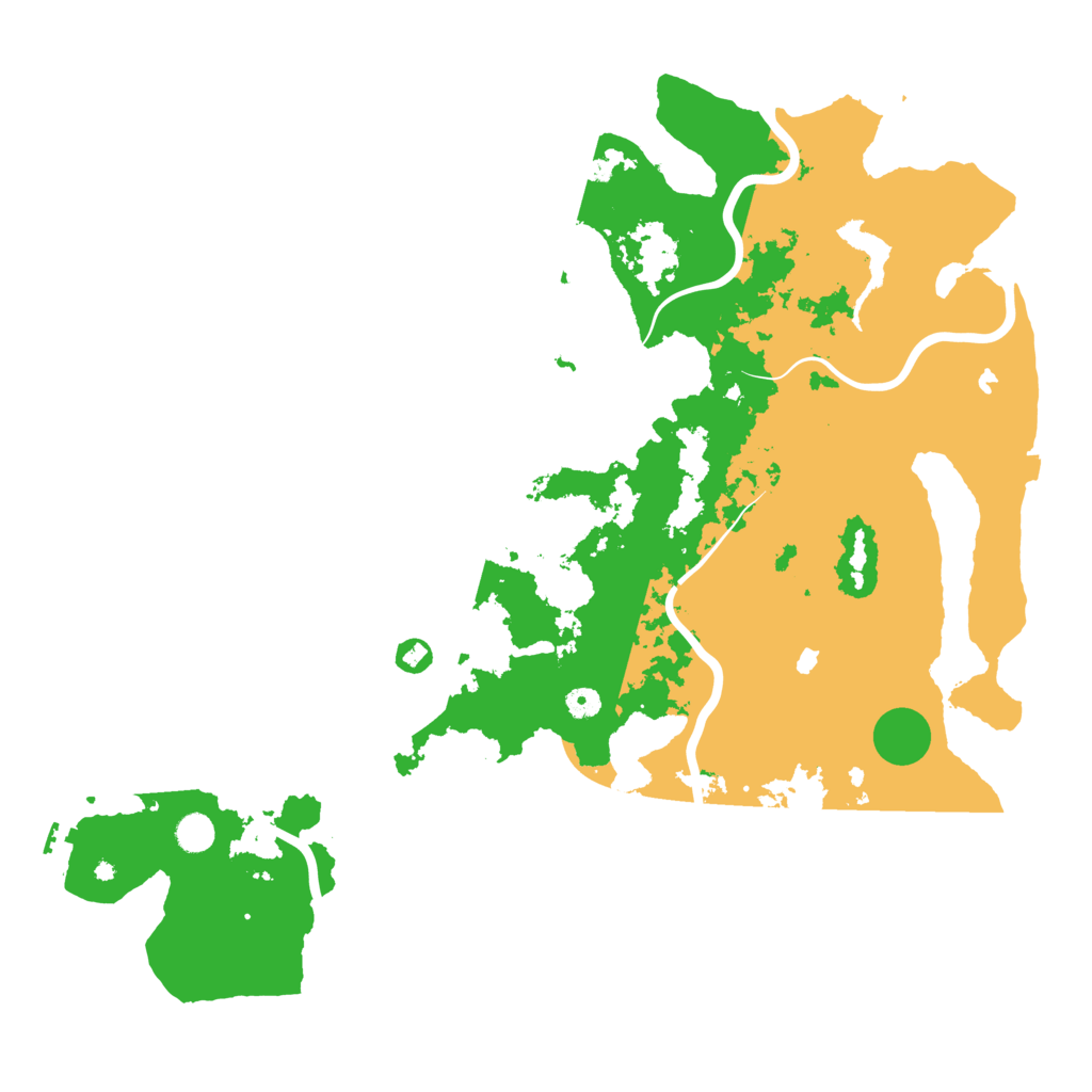 Biome Rust Map: Procedural Map, Size: 5000, Seed: 23454367