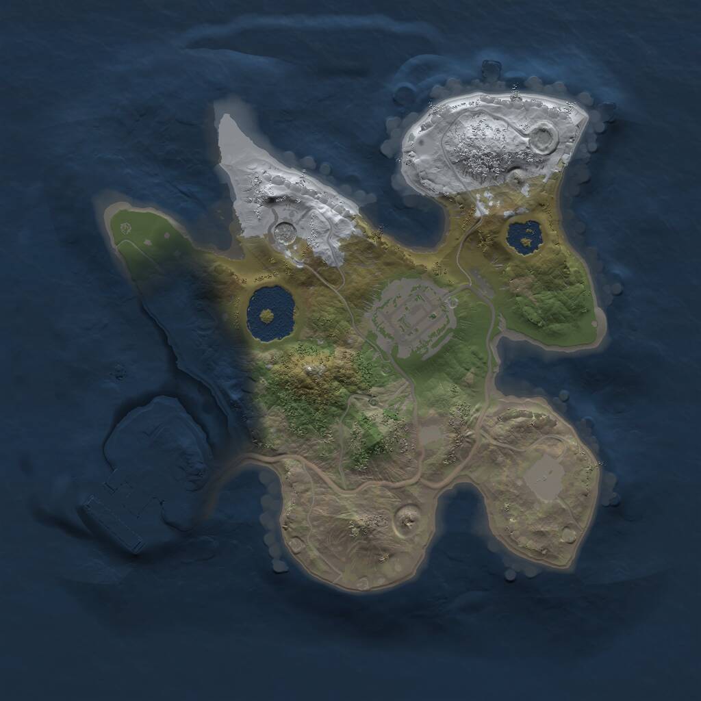 Rust Map: Procedural Map, Size: 2000, Seed: 2016082606, 4 Monuments