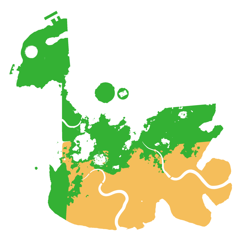 Biome Rust Map: Procedural Map, Size: 3500, Seed: 52719