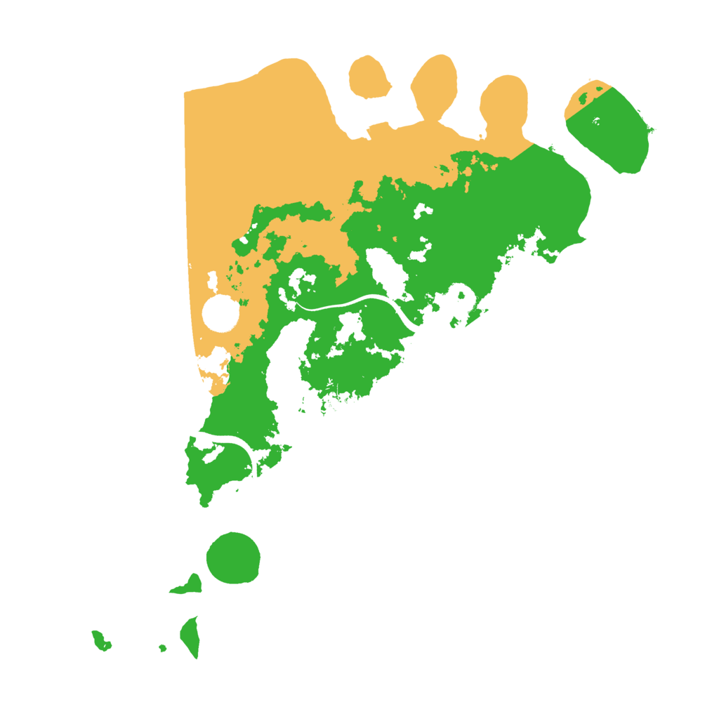 Biome Rust Map: Procedural Map, Size: 3700, Seed: 609181877
