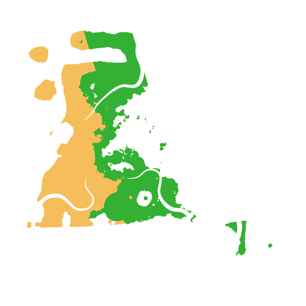 Biome Rust Map: Procedural Map, Size: 3000, Seed: 88661