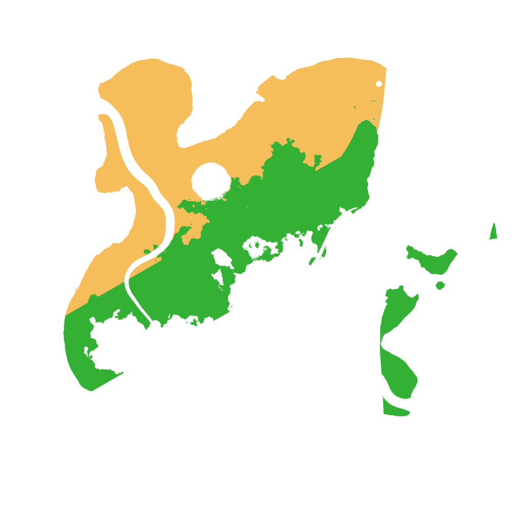 Biome Rust Map: Procedural Map, Size: 2500, Seed: 1180937504