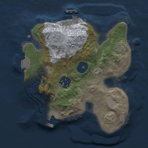Thumbnail Rust Map: Procedural Map, Size: 2000, Seed: 11472, 6 Monuments