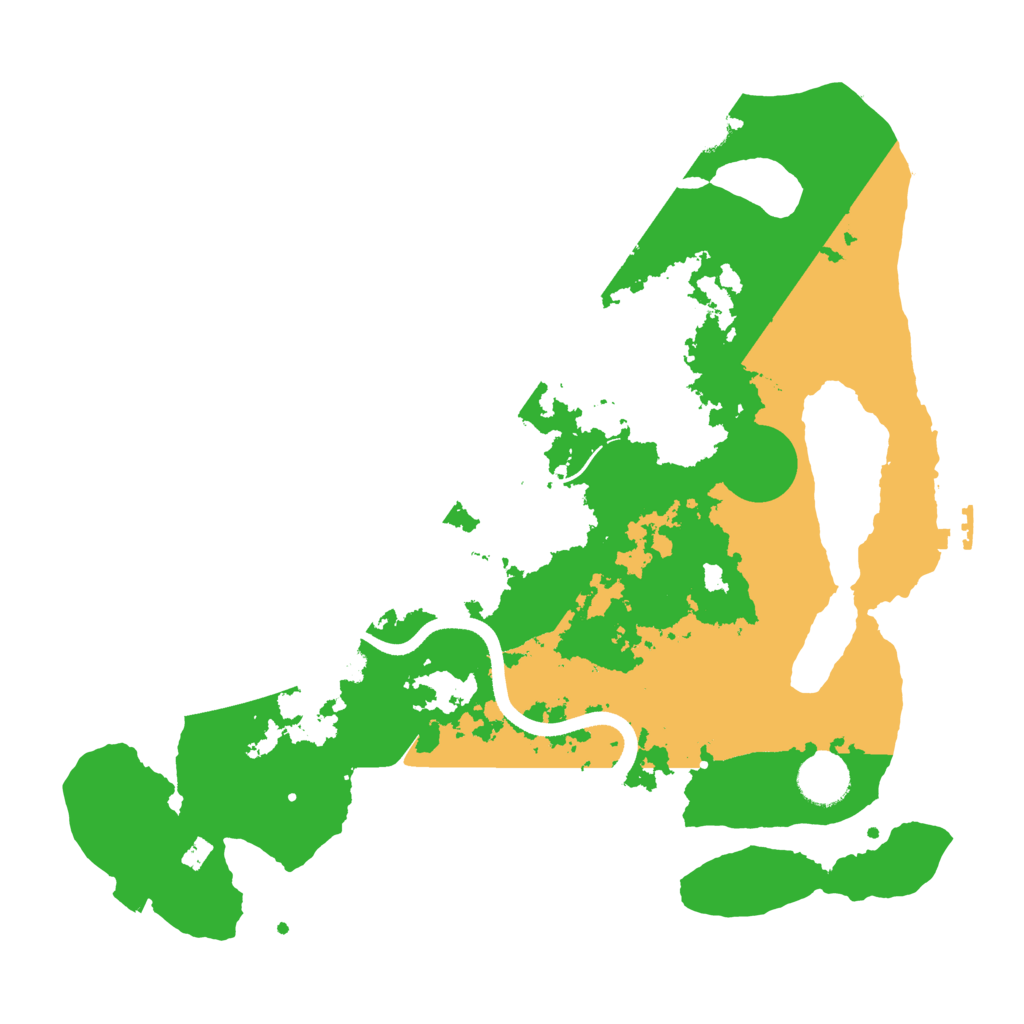 Biome Rust Map: Procedural Map, Size: 3500, Seed: 116647553