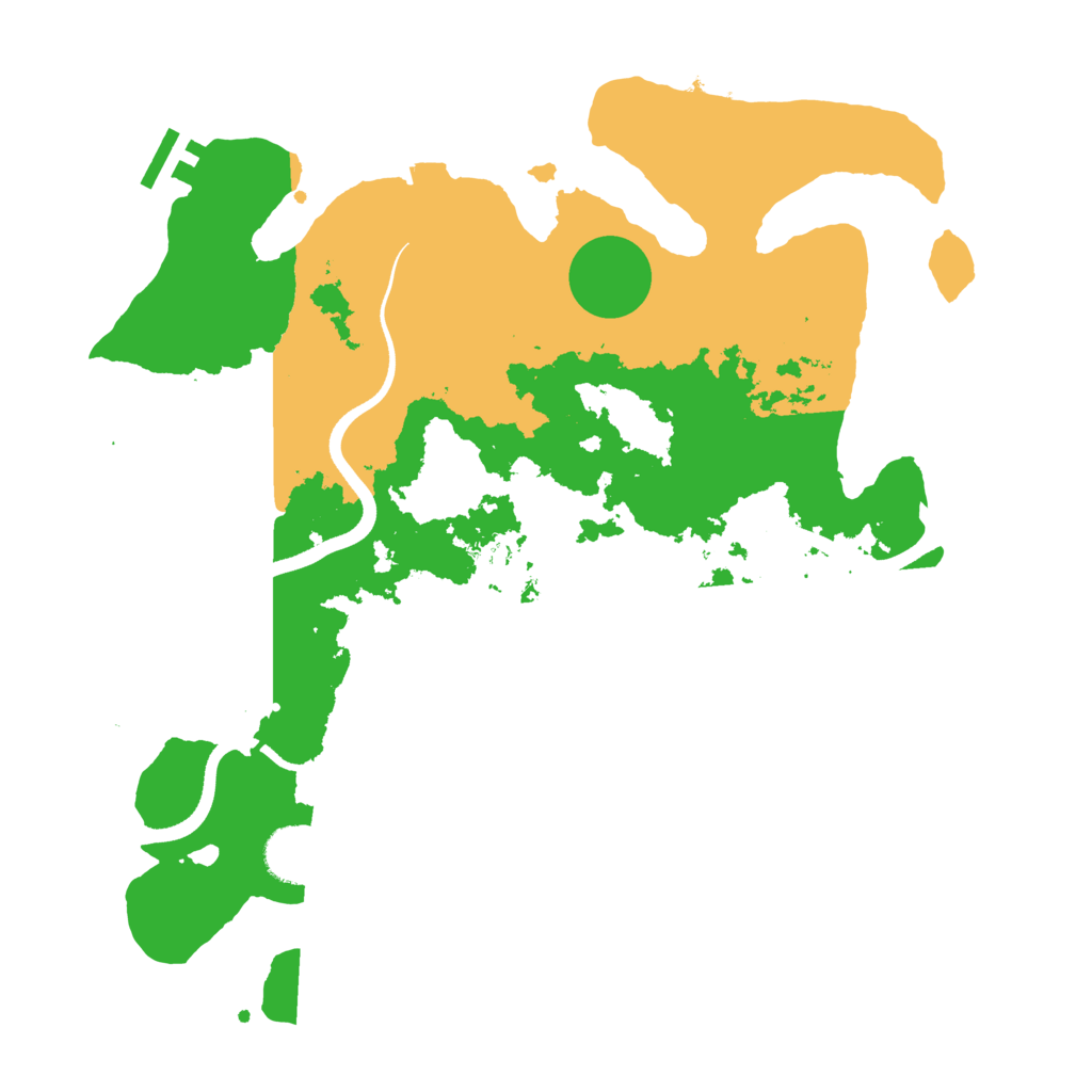 Biome Rust Map: Procedural Map, Size: 3500, Seed: 897460895